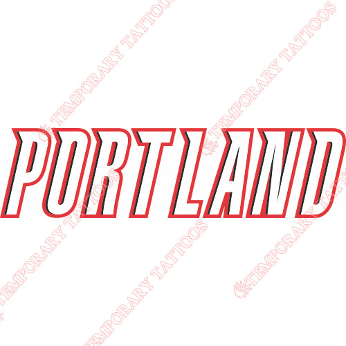 Portland Trail Blazers Customize Temporary Tattoos Stickers NO.1169